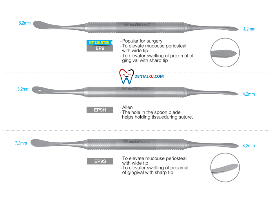 Periosteal Elevator Periotome Periosteal Elevators (Raspatorium