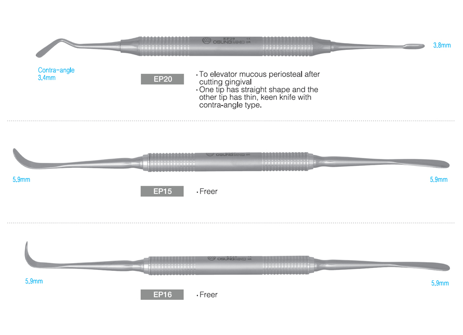 Periosteal Elevator Periotome Periosteal Elevators (Raspatorium