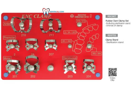 Rubber Dam Instrument  Rubber Dam Clamp 2 clamp_stand_a