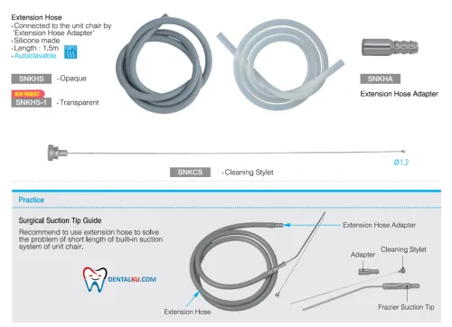 Preparation For Surgery Surgical Suction Tips  (Frazier) 3 extension_hose_isinya