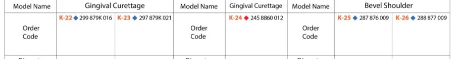 K - LINE Flame Ogival  Straight Conical  Straight Ogival k line  k22 k26 flame ogival straight conical ogival 01 custom