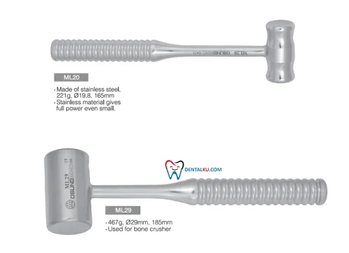 Bone Rongeurs - Nippers - Bone Files - Mallets - Tissue Plier Mallet 3 mallet_isinya_part_2