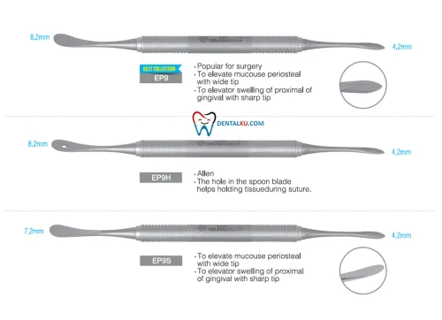 Periotome - Periosteal Elevators (Raspatorium) Periosteal Elevator 2 raspa_isinya_part_1