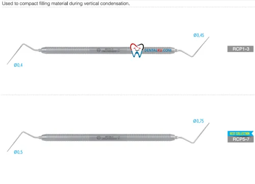 Endodontic Instrument Root Canal Plugger<br>(Double End) 2 rcp1_3__rcp5_7