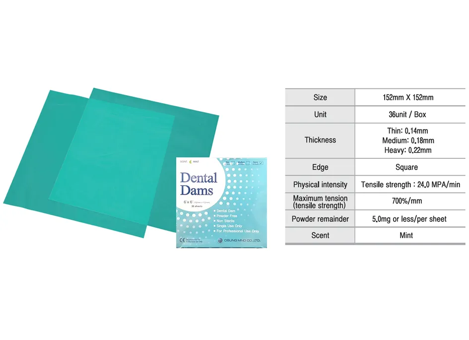 Rubber Dam Sheet Rubber Dam Instrument