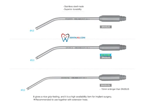 Preparation For Surgery Surgical Suction Tips (Stainless) 2 stainless_steel_suct_tip_isinya