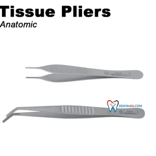 Bone Rongeurs - Nippers - Bone Files - Mallets - Tissue Plier Tissue Plier (Anatomic) 1 tmb_pinset_part_1