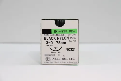 Suture Non Absorbable Black Nylon/Polyamide 3.0 (Non Absorbable) 1 ~blog/2022/11/10/nk324