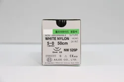 Suture Non Absorbable White NylonPolyamide 50 Non Absorbable