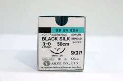 Suture Non Absorbable Black Silk 30 Non Absorbable