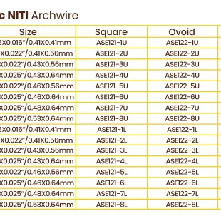 Rectangular Type Super Elastic NITI Archwire - Square Rectangular 2 ~blog/2024/2/1/tabel_super_elastic_niti_rectangular_02