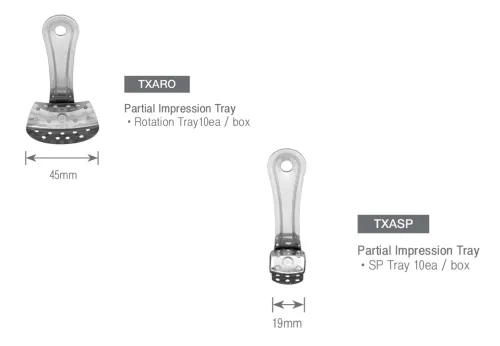 Impression Tray  Rotating Partial Tray<br>(Stainless Steel) 1 ~blog/2025/3/24/txaro_desk